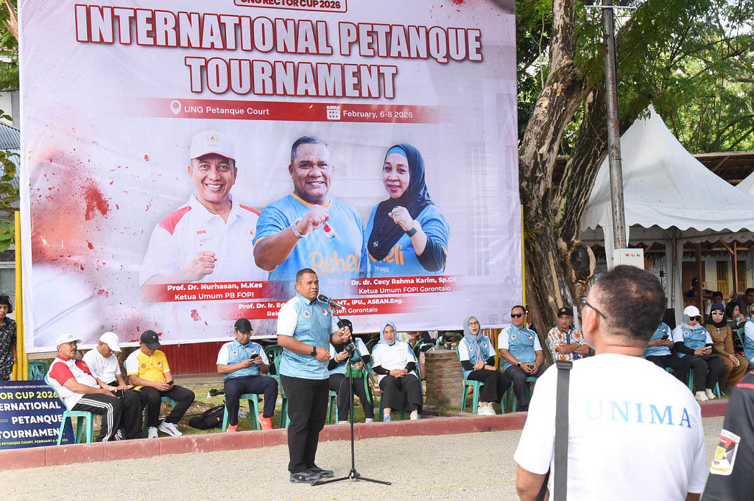 Gebrakan Internasional, UNG Rektor Cup 2026 Gelar Kompetisi Turnamen Petanque Dunia