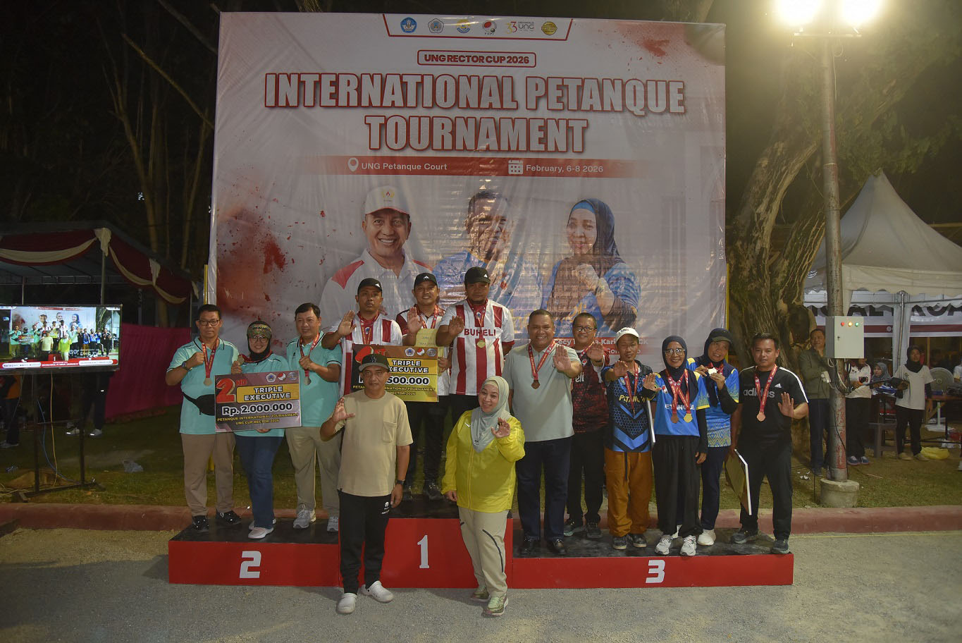 Misi Sukses, UNG Rektor Cup 2026 Lahirkan Atlet Juara Kompetisi Petanque Internasional