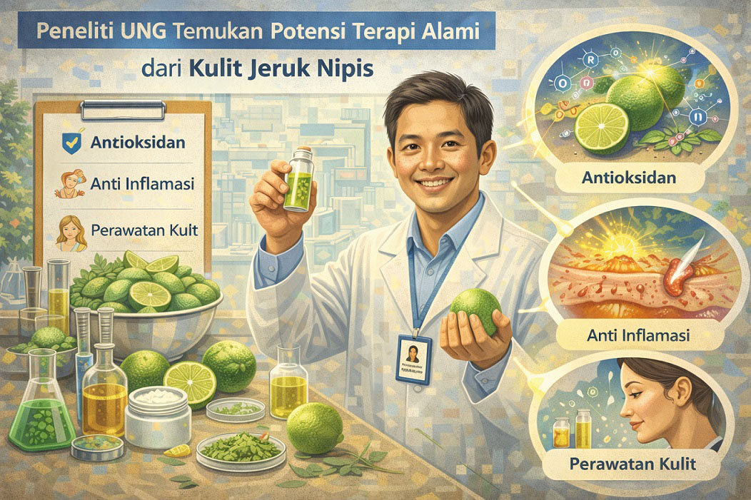 Limbah Jadi Berkah, Peneliti UNG Temukan Potensi Terapi Alami dari Kulit Jeruk Nipis