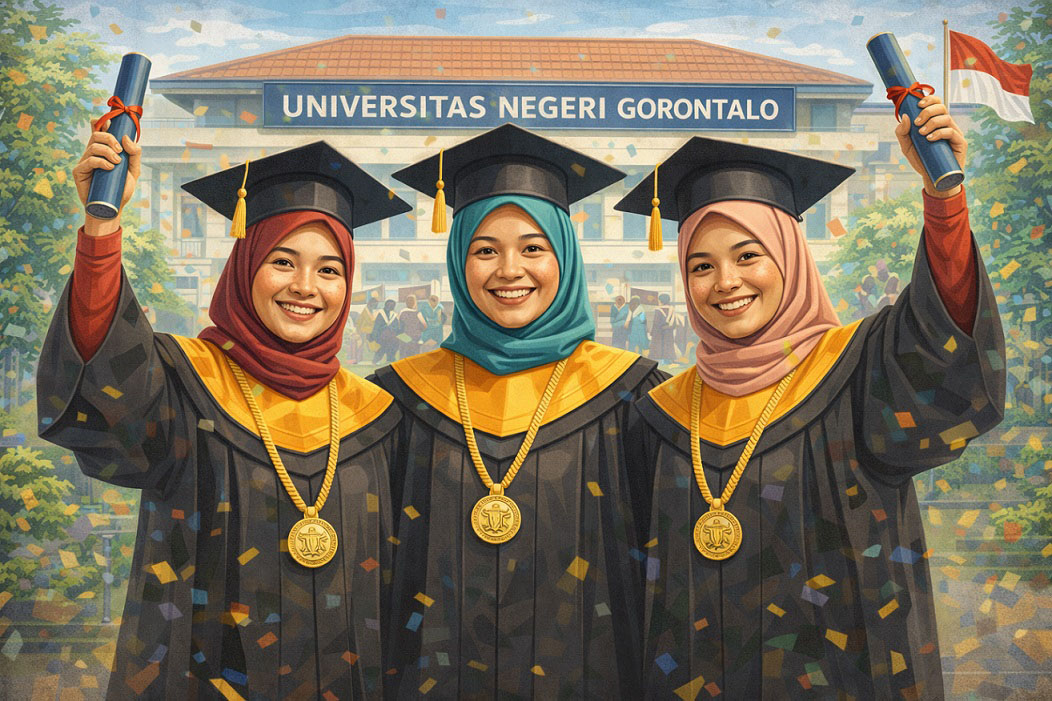 UNG Sambut Tiga Doktor Baru, Perkuat Pendidikan dan Riset di Bidang Ilmu Hukum dan Pertanian